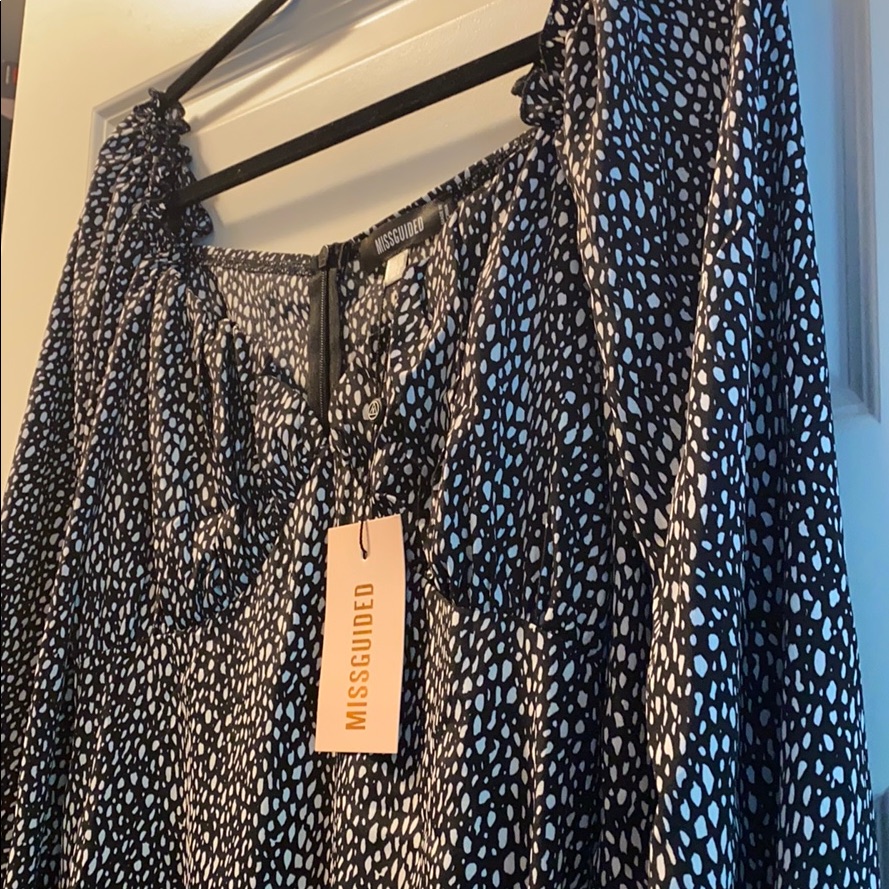 Nwt Missguided Midi Milkmaid Dress